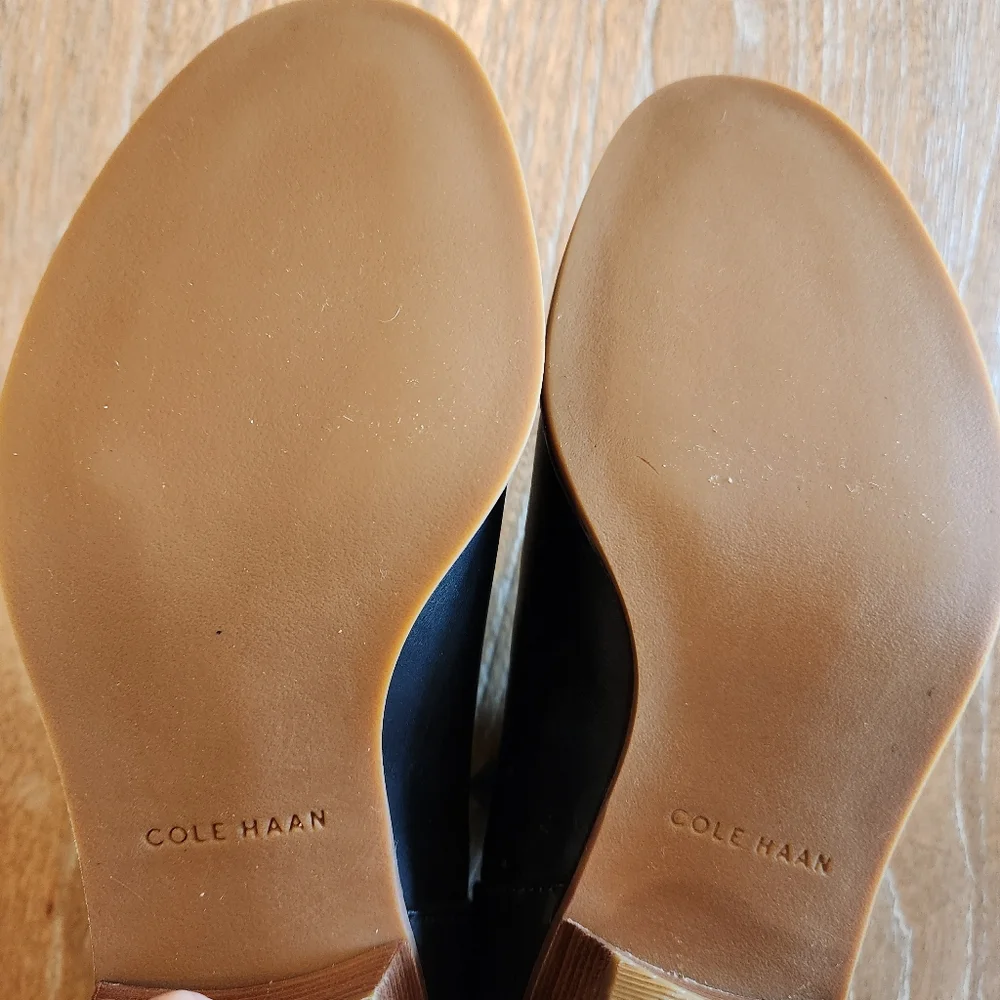 COLE‎ HAAN Grand OS Signature Abbott Black Chelsea Ankle Boots Women's Size 7.5